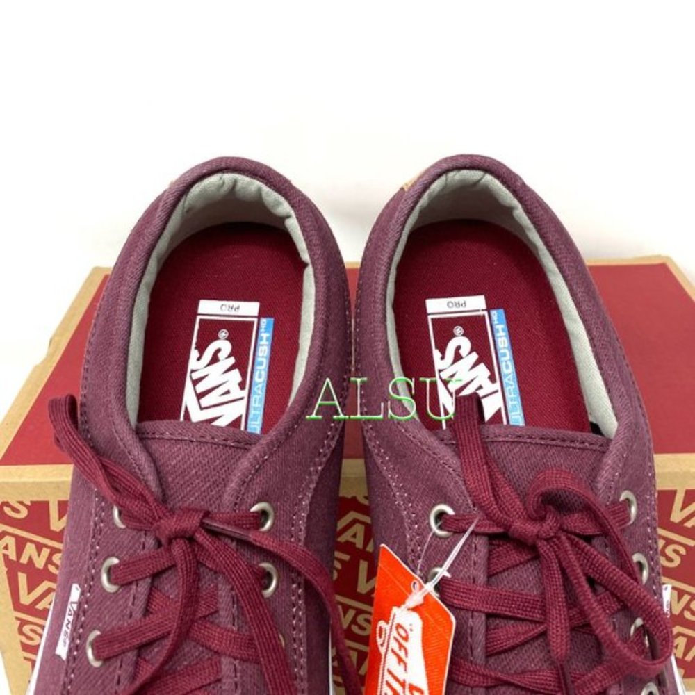 VANS Chukka Low Top Canvas Red Wine Casual Women’s Size 9 Sneakers VN000ZUMGPK - Picture 7 of 11
